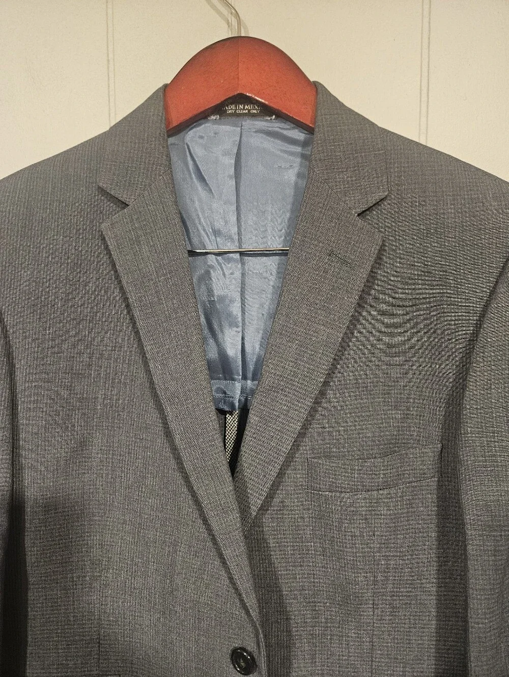 JC Penney 42R Gray 2 Button Blazer Jacket Sport Suit Coat Brand Tag Removed NEW